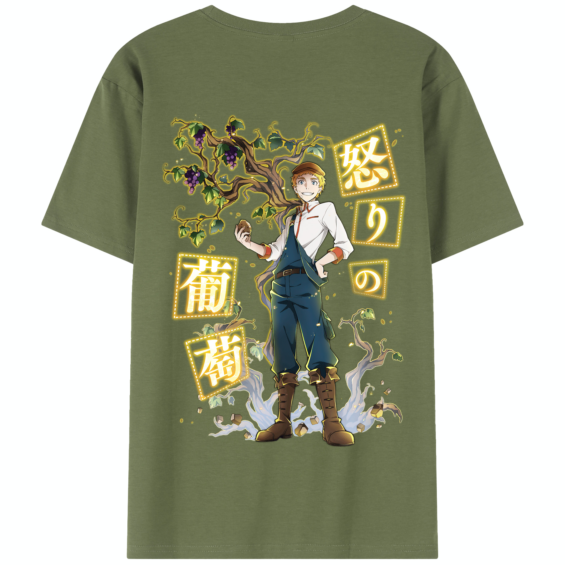 （画像用） 文豪ストレイドッグス Bungo Stray Dogs 綿100％半袖Tシャツ（背面プリント）